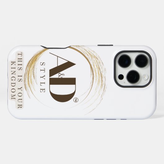 "AD Style – This Is Your Kingdom" Premium Design iPhone Hoesje (Achterkant horizontaal)
