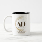 "AD Style – This Is Your Kingdom" Premium Design Tweekleurige Koffiemok (Links)