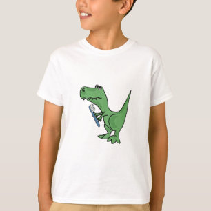 AD- T-Rex Dinosaur met T-shirt voor geborsteld tan