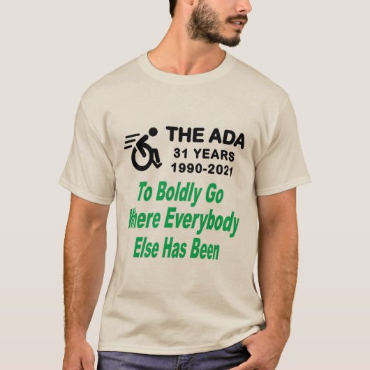 ADA 31 naar Boldy gaat waar iedereen is T-shirt (Voorkant)