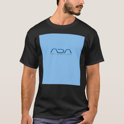 ADA Aqua Design Amano Logo Aquascape zonder slaaps T-shirt (Voorkant)