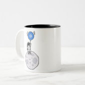 ADA Coin Kryptowährung trade - Astronaut Cardano Tweekleurige Koffiemok (Voorkant links)