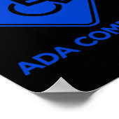 ADA-compatibele toegankelijkheid Uitgeschakeld nal Poster (Hoek)