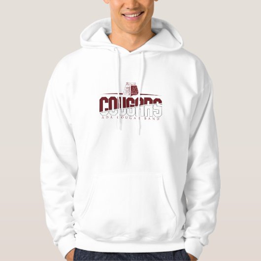 Ada Cougar Band Hooded Sweatshirt Wit (Voorkant)