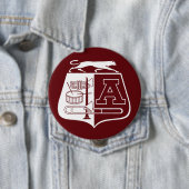 Ada Cougar Band Maroon Button (In situ)