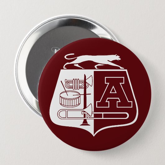 Ada Cougar Band Maroon Button (Voorkant /achterkant)