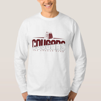 Ada Cougar Band T-shirt met lange mouwen Wit