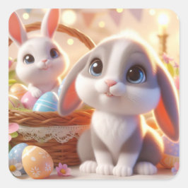 Ada en Xandyr Vierkante Sticker