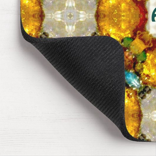 ADA ~ Golden Pareltjes Pattern ~ Gepersonaliseerd Muismat (Hoek)