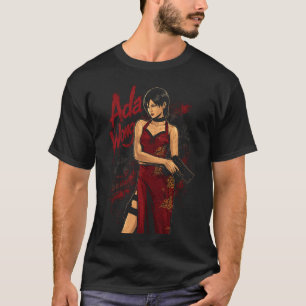 Ada Horror Wong Art 02 Basic Donkere T-Shirt