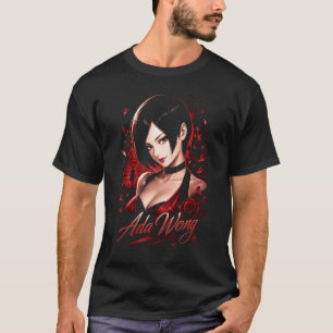 Ada Horror Wong Art 56 Basic Donker T-Shirt