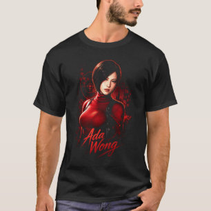 Ada Horror Wong Art 57 Basic Donkere T-Shirt