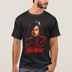 Ada Horror Wong Art 69 Basic Donkere T-Shirt