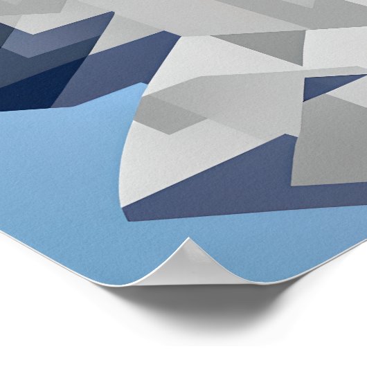 Ada Lovelace Abstract portret - Analytische engine Poster (Hoek)