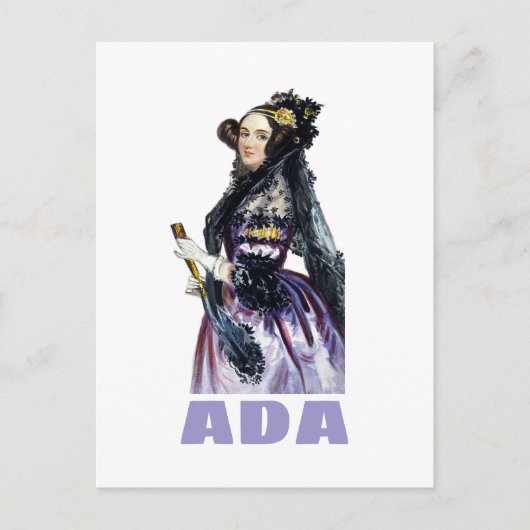 Ada Lovelace Briefkaart (Voorkant)