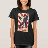 Ada Lovelace British Flag Propaganda T-shirt (Voorkant)