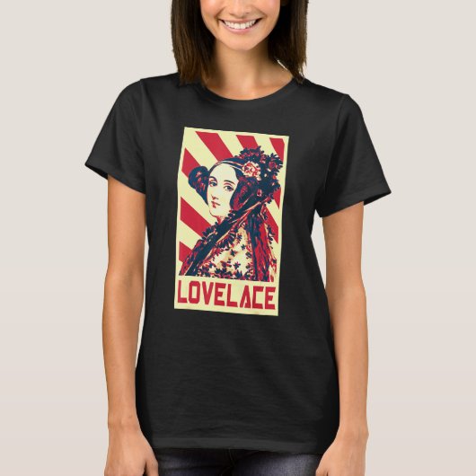 Ada Lovelace British Flag Propaganda T-shirt (Voorkant)