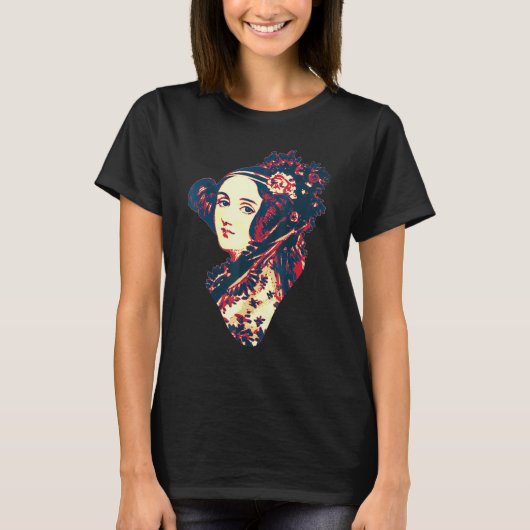 Ada Lovelace British Flag Propaganda T-shirt (Voorkant)