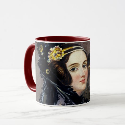 Ada Lovelace Computerprogrammeur koffiemok Mok (Voorkant links)