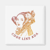 Ada Lovelace Dawn Gradient Code Like Ada  Magneet (Voorkant)