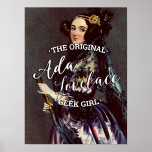 Ada Lovelace - Het originele geek meisje Poster