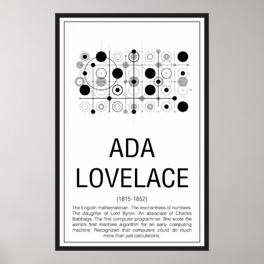 Ada Lovelace Poster (Voorkant)