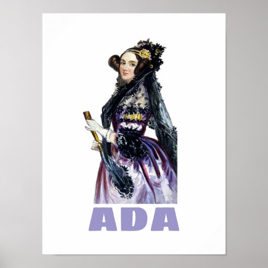 Ada Lovelace Poster (Voorkant)