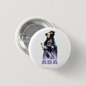 Ada Lovelace Ronde Button 3,2 Cm (Voorkant /achterkant)