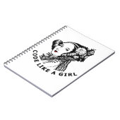 Ada Lovelace T-Shirt code als een meisje Notitieboek (Linkerzijde)