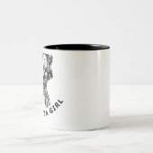 Ada Lovelace T-Shirt code als een meisje Tweekleurige Koffiemok (Center)