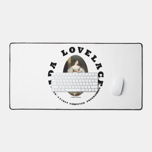 Ada Lovelace World's First Computer Programmer Bureaumat (Keyboard & Muis)