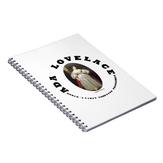 Ada Lovelace World's First Computer Programmer Notitieboek (Rechterzijde)