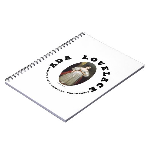 Ada Lovelace World's First Computer Programmer Notitieboek (Linkerzijde)