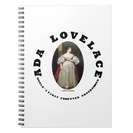 Ada Lovelace World's First Computer Programmer Notitieboek (Voorkant)