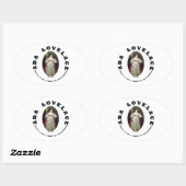 Ada Lovelace World's First Computer Programmer Ovale Sticker (Vel)