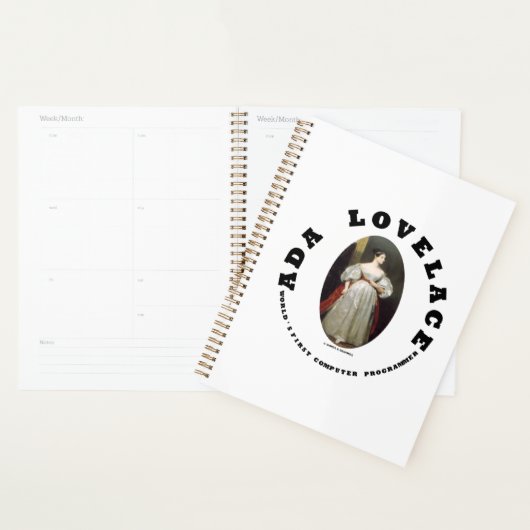 Ada Lovelace World's First Computer Programmer Planner (Display)