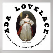 Ada Lovelace World's First Computer Programmer Poster (Voorkant)