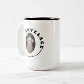 Ada Lovelace World's First Computer Programmer Tweekleurige Koffiemok (Voorkant links)