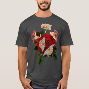 ADA MOTHES OVER DE ROZEN T-SHIRT