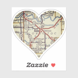 Ada OK Retro kaart Sticker