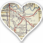 Ada OK Retro kaart Sticker (Voorkant)