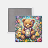 ADA ~ Pasen Teddy ~  Magneet (Voorkant / Achterkant)