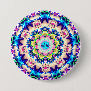 ADA ~ Verjaardagster Patroon gepersonaliseerd ~ Bu Ronde Button 7,6 Cm