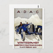 ADAC  Automobile Advertisement 1925 Briefkaart (Voorkant / Achterkant)