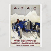 ADAC  Automobile Advertisement 1925 Briefkaart (Voorkant)