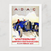 ADAC German Auto Race ~  Automobile Ad Briefkaart (Voorkant)