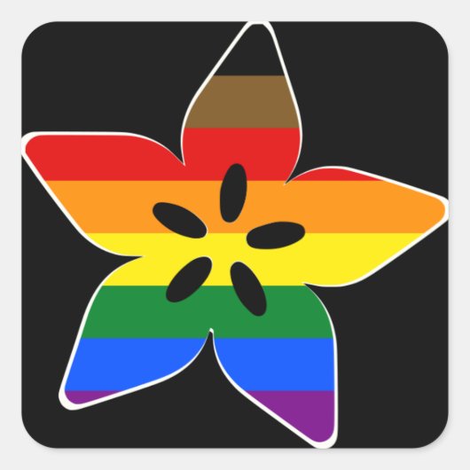Adafruit Pride Vierkante Sticker (Voorkant)