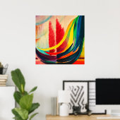 Adagio, Abstracte Kunst Poster (Thuiskantoor)