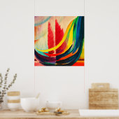 Adagio, Abstracte Kunst Poster (Keuken)