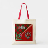 Adair Clan Badge & Tartan Canvas tas (Achterkant)